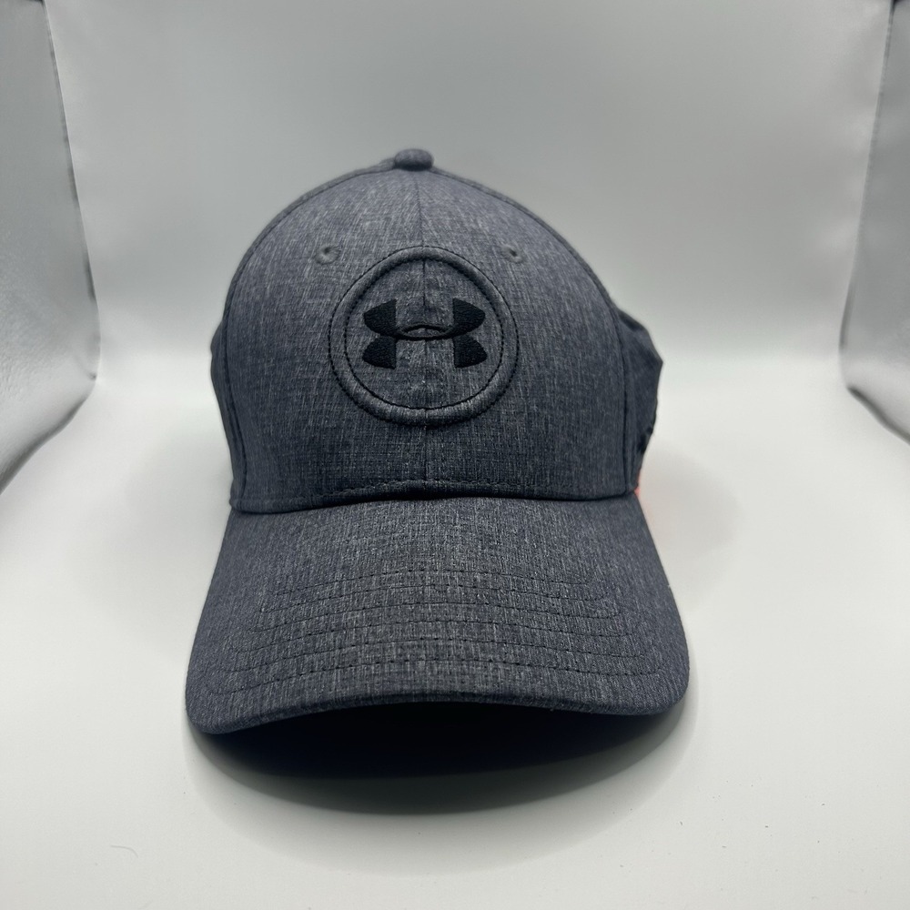 Under Armour Golf Hat Gray M/L Lightweight Breathable Logo Embroidered